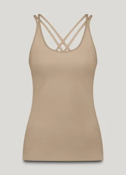 Basic singlet with braided straps^Summum Best