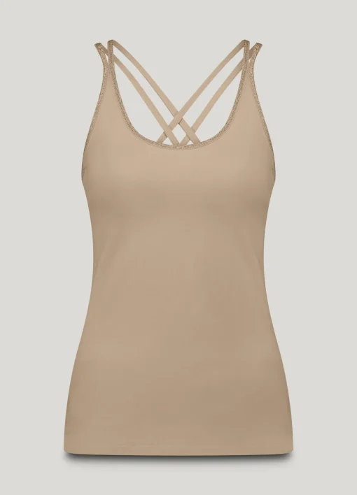 Basic singlet with braided straps^Summum Best