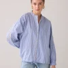 Blouse in a metallic pattern^Summum New