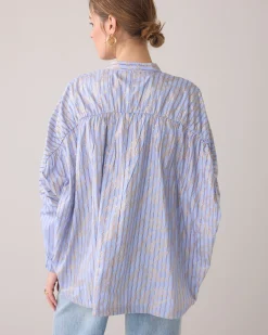 Blouse in a metallic pattern^Summum New