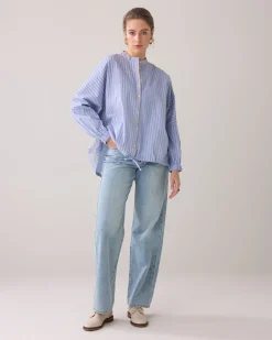 Blouse in a metallic pattern^Summum New
