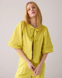 Blouse jacket with bow fastening^Summum New