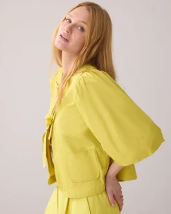 Blouse jacket with bow fastening^Summum New