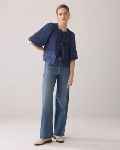 Blouse jacket with bow fastening^Summum Hot