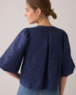 Blouse jacket with bow fastening^Summum Hot