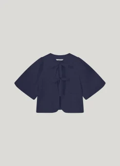 Blouse jacket with bow fastening^Summum Hot