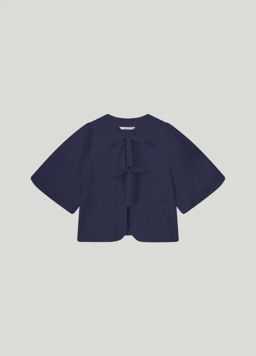 Blouse jacket with bow fastening^Summum Hot