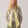 Blouse with bow in contrast^Summum Clearance