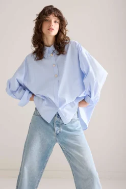 Blouse with fancy buttons^Summum Sale