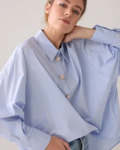 Blouse with fancy buttons^Summum Sale