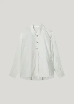 Blouse with fancy buttons^Summum Best