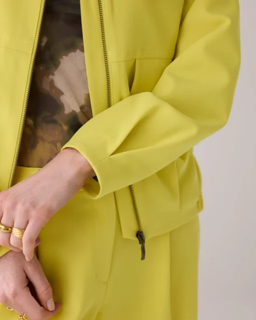 Blousy bomber jacket with flap pockets^Summum Sale