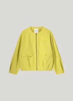 Blousy bomber jacket with flap pockets^Summum Sale
