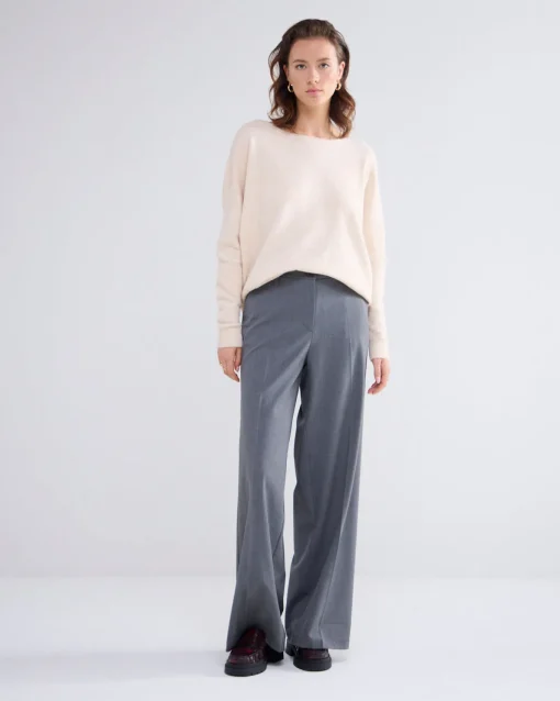 Boat-neck jumper^Summum Hot