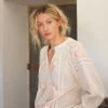 Bohemian blouse with flowers^Summum Discount