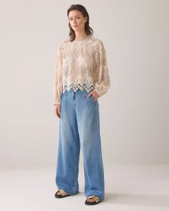 Boxy lace top^Summum Fashion