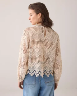 Boxy lace top^Summum Fashion
