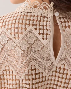Boxy lace top^Summum Fashion