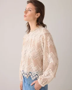 Boxy lace top^Summum Fashion