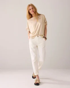 Boxy metallic top^Summum Discount