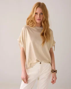 Boxy metallic top^Summum Discount