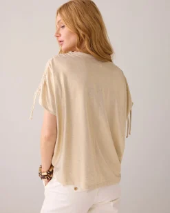 Boxy metallic top^Summum Discount