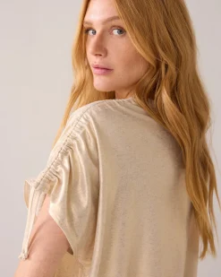 Boxy metallic top^Summum Discount