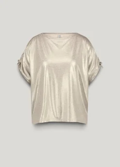 Boxy metallic top^Summum Discount