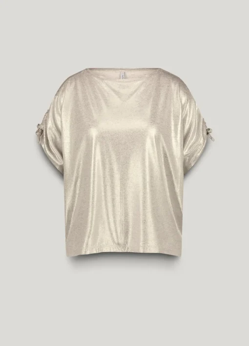 Boxy metallic top^Summum Discount
