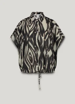 Boxy print blouse^Summum Discount