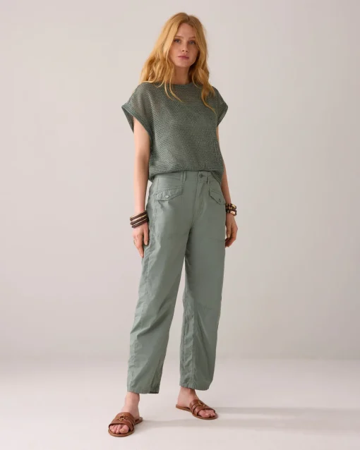 Crispy cocoon-fit trousers^Summum Online