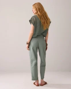 Crispy cocoon-fit trousers^Summum Online