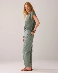 Crispy cocoon-fit trousers^Summum Online