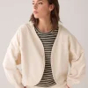 Cropped sweat jacket^Summum Fashion