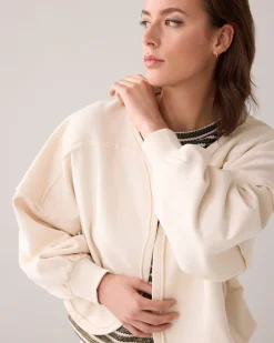 Cropped sweat jacket^Summum Fashion