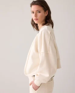 Cropped sweat jacket^Summum Fashion