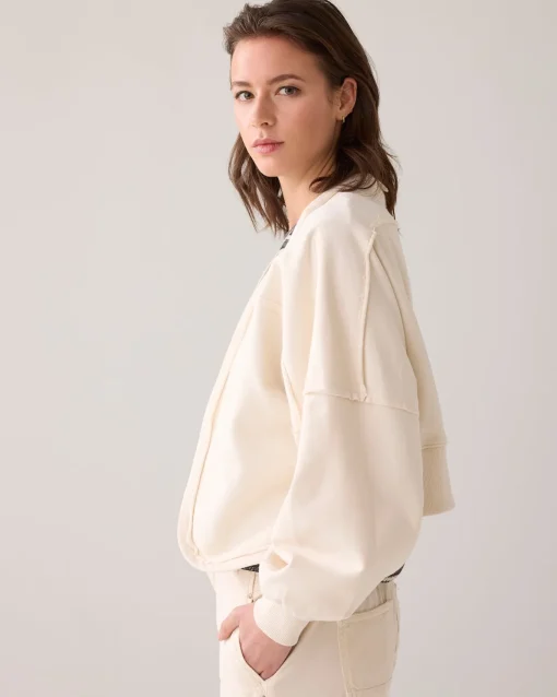 Cropped sweat jacket^Summum Fashion