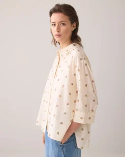 3D blouse with flowers^Summum Discount