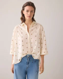 3D blouse with flowers^Summum Discount