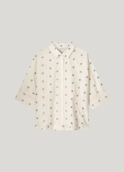 3D blouse with flowers^Summum Discount