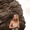 Dress with spaghetti straps made of Ecovero fabric^Summum Clearance