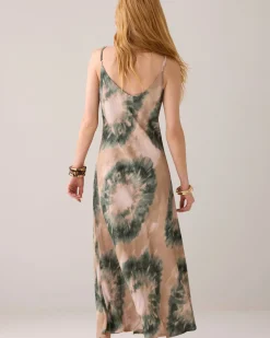 Dress with spaghetti straps made of Ecovero fabric^Summum Clearance