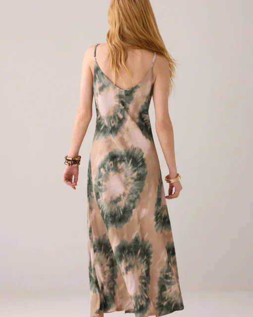 Dress with spaghetti straps made of Ecovero fabric^Summum Clearance