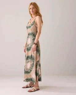 Dress with spaghetti straps made of Ecovero fabric^Summum Clearance