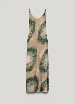 Dress with spaghetti straps made of Ecovero fabric^Summum Clearance