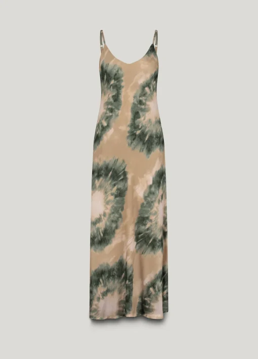 Dress with spaghetti straps made of Ecovero fabric^Summum Clearance