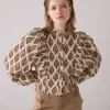 English embroidery blouse with ruffles^Summum Hot
