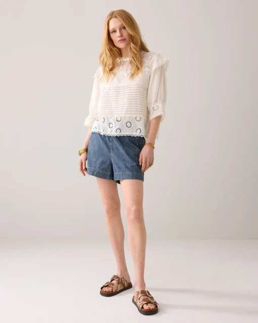 English embroidery top^Summum Clearance