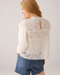 English embroidery top^Summum Clearance