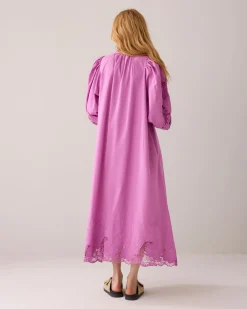 Feminin dress with embroidery^Summum Hot